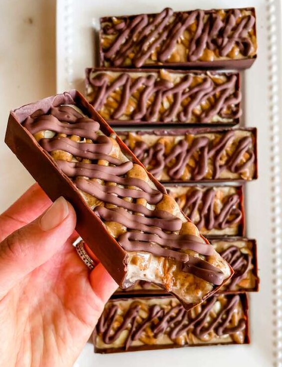 Dark Chocolate Almond Nice Cream Bars Healthy Holme